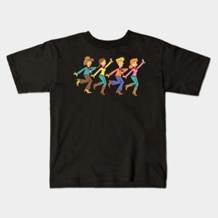 Line Dance Team Kids T-Shirt